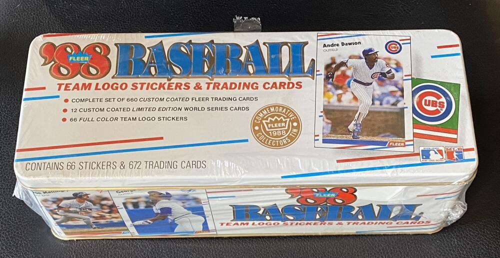 1988 Fleer Glossy Baseball Complete Factory Sealed Tin Set