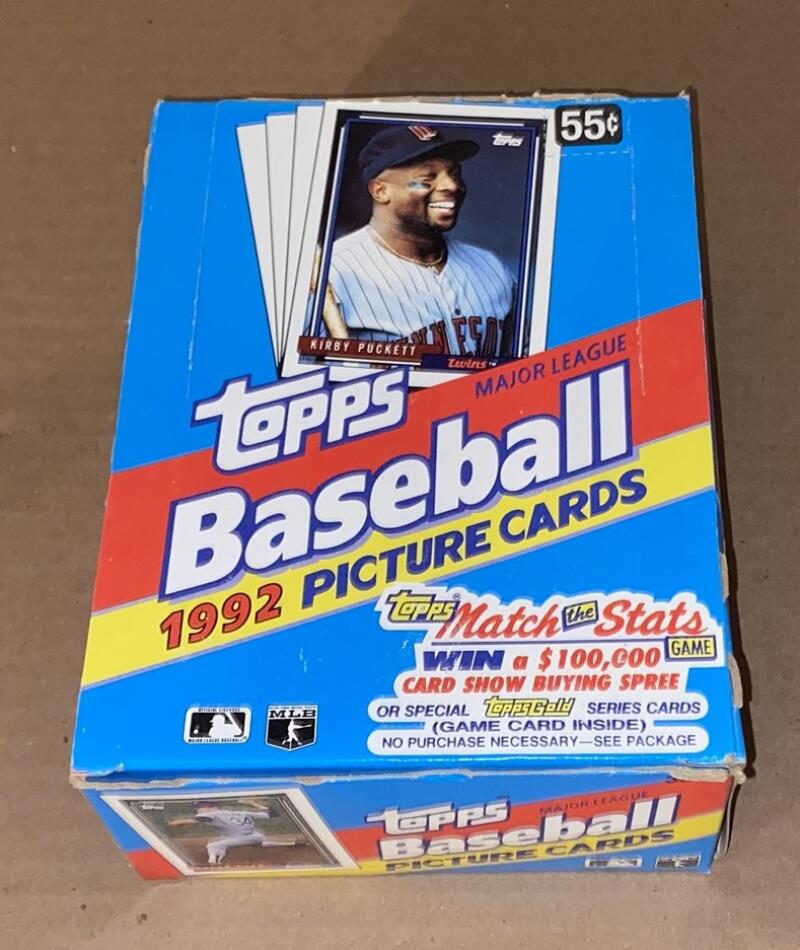 1992 Topps Baseball Unopened Wax Box 36 packs/15 cards