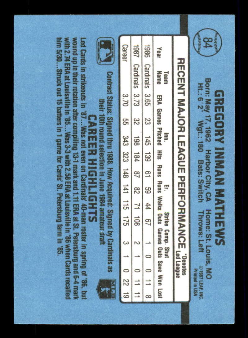 thumbnail 82  - 1988 Donruss Baseball Factory Set Variation #1-350 (You Pick) 