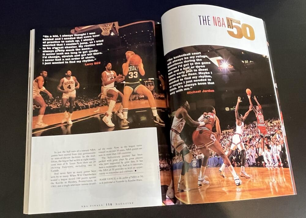 1996 NBA Finals Program Magazine Michael Jordan Bulls, USA Team,Shaquille O'Neal