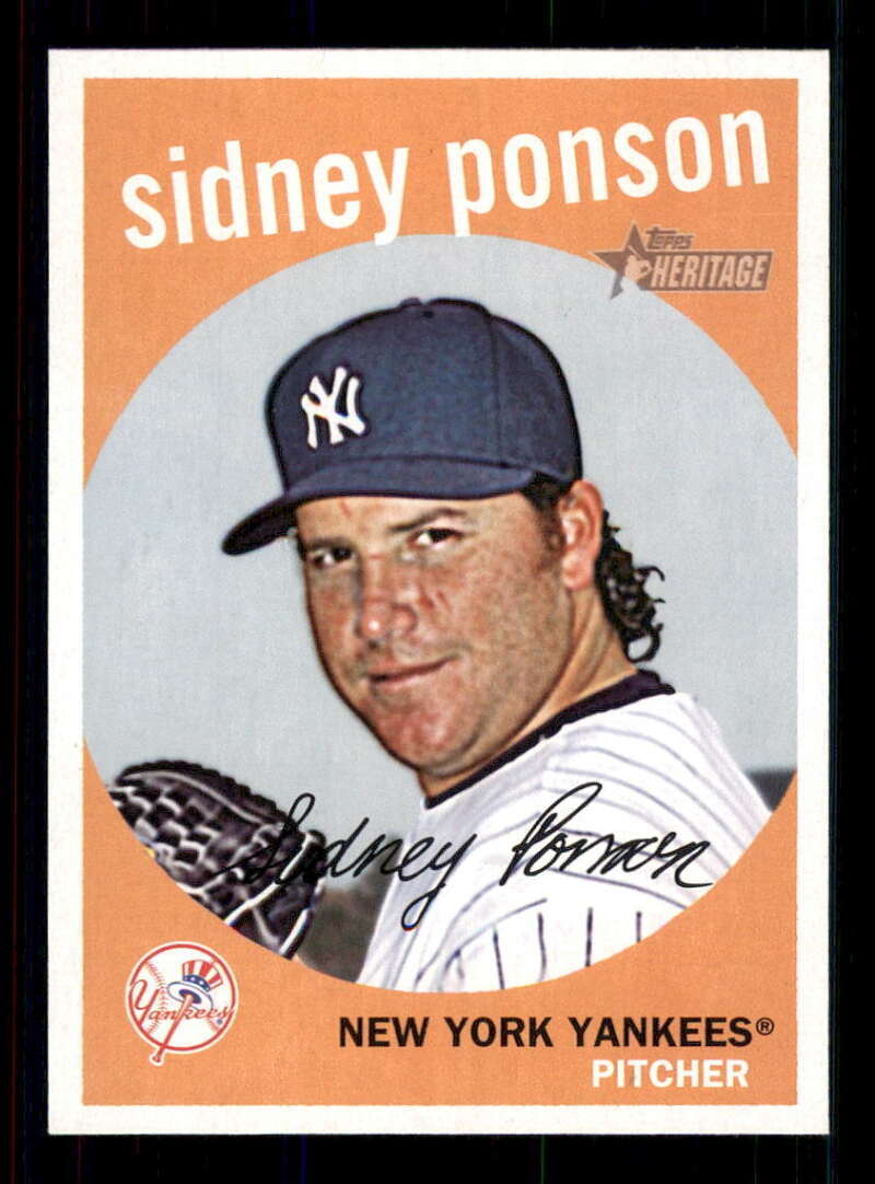 2008 Topps Heritage High Numbers (Green Back) SP #597 Sidney Ponson Yankees GB z 