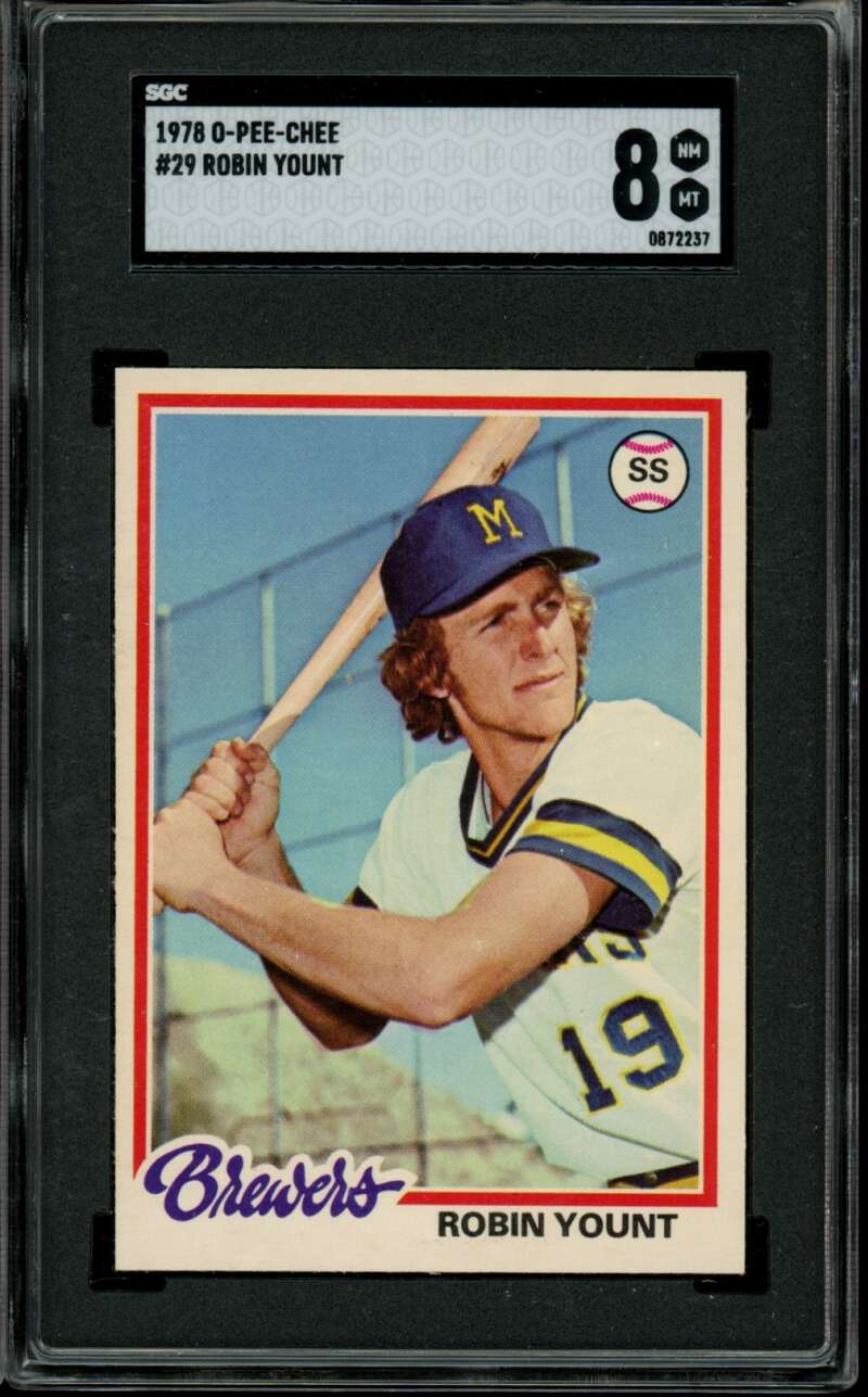 1978 Topps OPC/O-Pee-Chee #29 Robin Yount Brewers HOF SGC 8 NM-MT