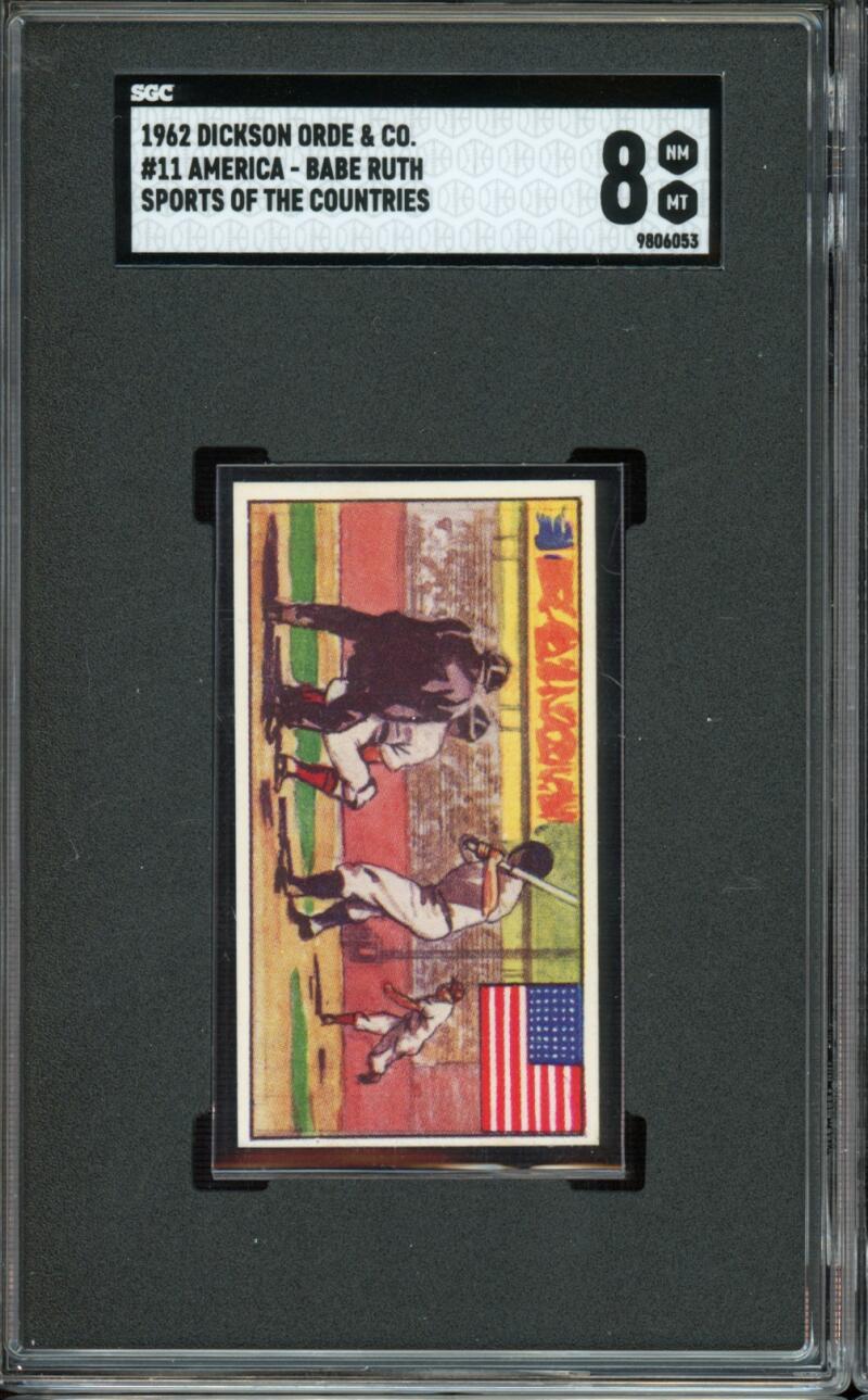 1962 Dickson Orde & Co #11 America Babe Ruth Sports of the Countries SGC 8 NM-MT