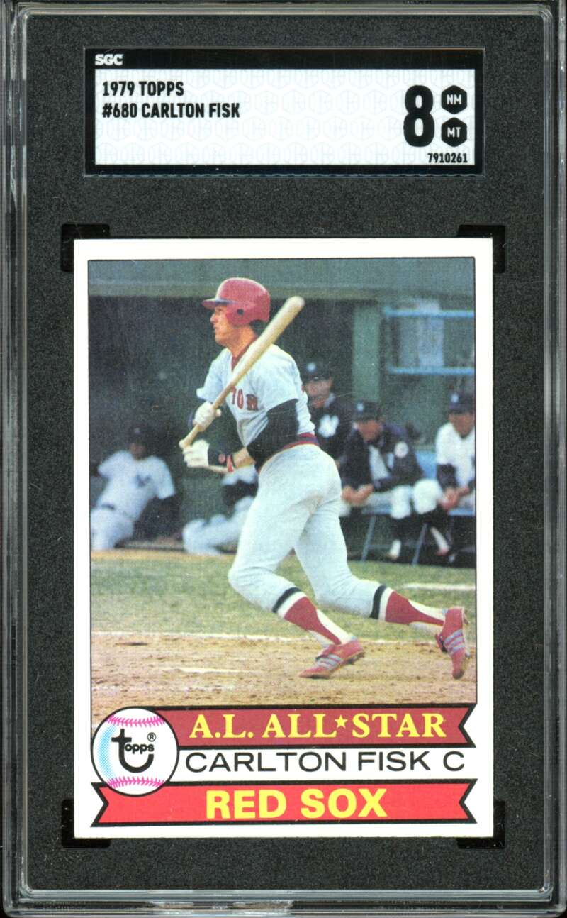 1979 Topps #680 Carlton Fisk AS All-Star Red Sox HOF b SGC 8 NM-MT