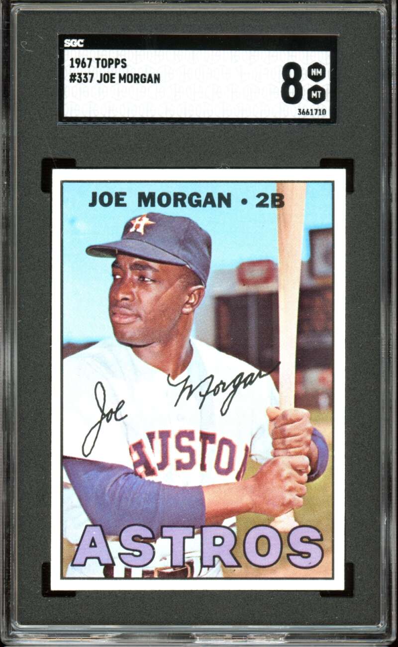 1967 Topps #337 Joe Morgan Astros HOF SGC 8 NM-MT